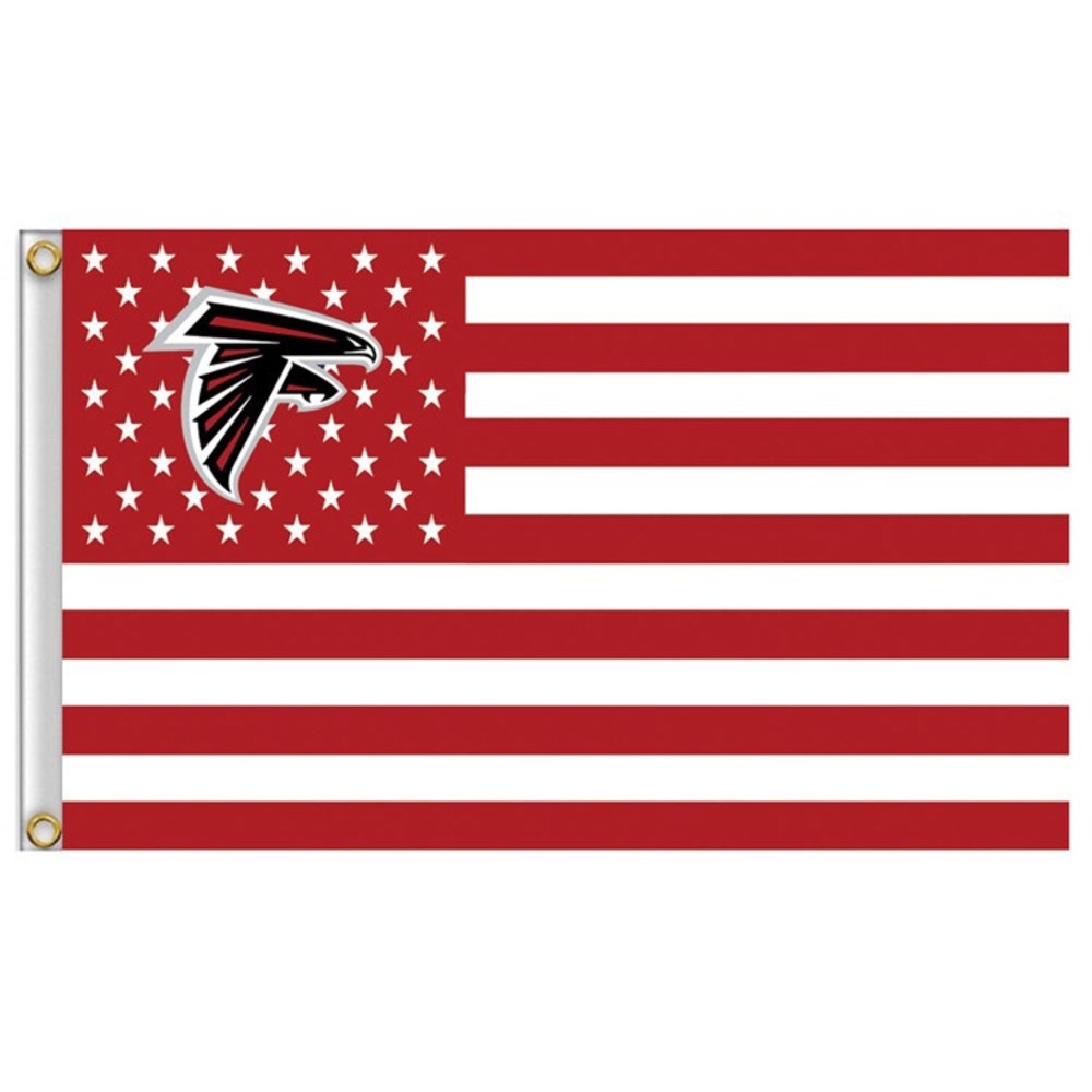 Atlanta Falcons NFL Stars and Stripes Flag